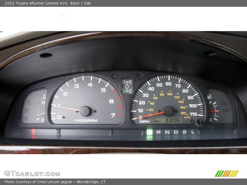 Black / Oak 2001 Toyota 4Runner Limited 4x4