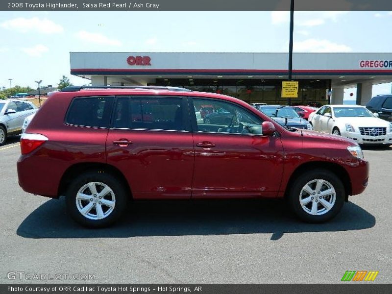 Salsa Red Pearl / Ash Gray 2008 Toyota Highlander