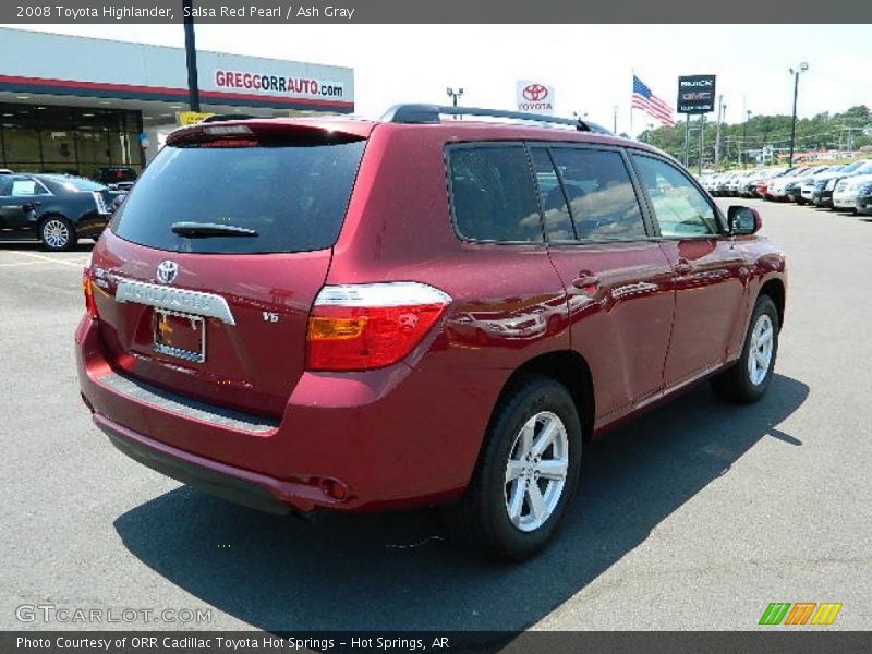 Salsa Red Pearl / Ash Gray 2008 Toyota Highlander