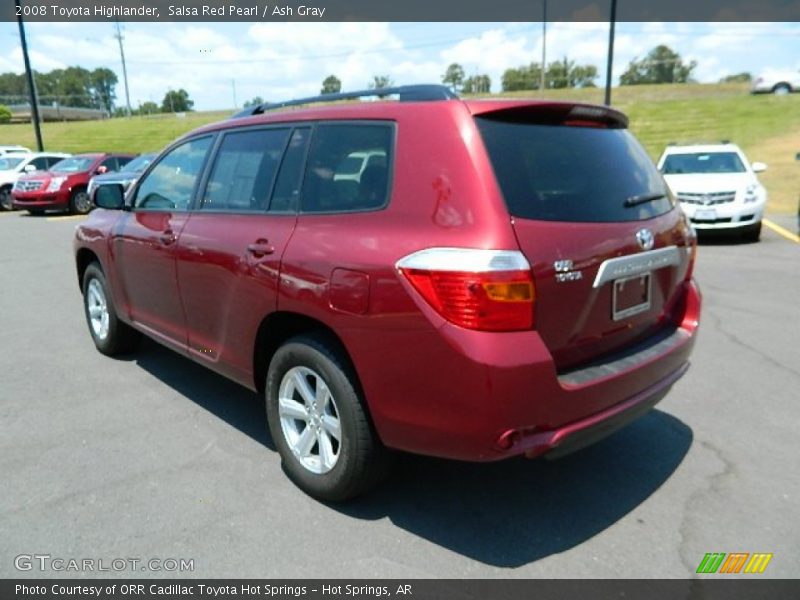 Salsa Red Pearl / Ash Gray 2008 Toyota Highlander