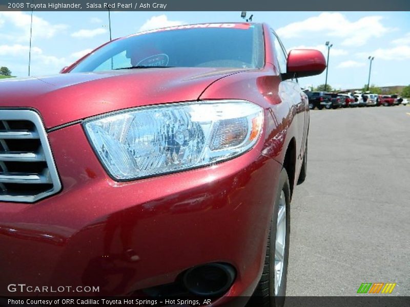 Salsa Red Pearl / Ash Gray 2008 Toyota Highlander