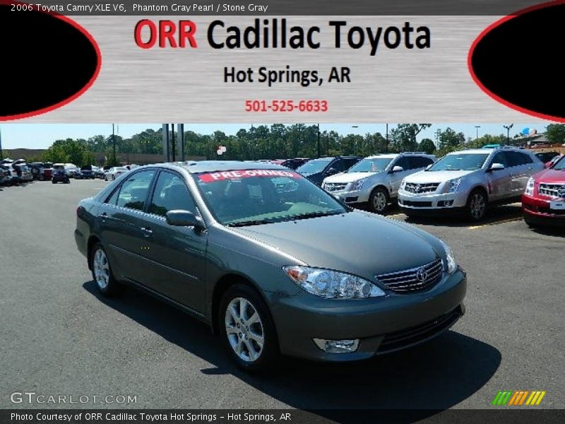Phantom Gray Pearl / Stone Gray 2006 Toyota Camry XLE V6