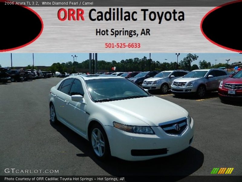 White Diamond Pearl / Camel 2006 Acura TL 3.2