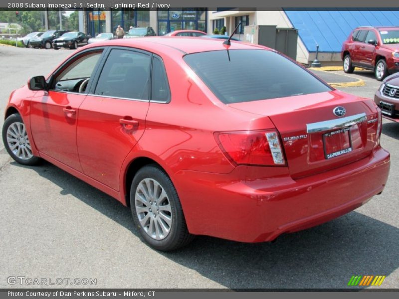 Lightning Red / Ivory 2008 Subaru Impreza 2.5i Sedan