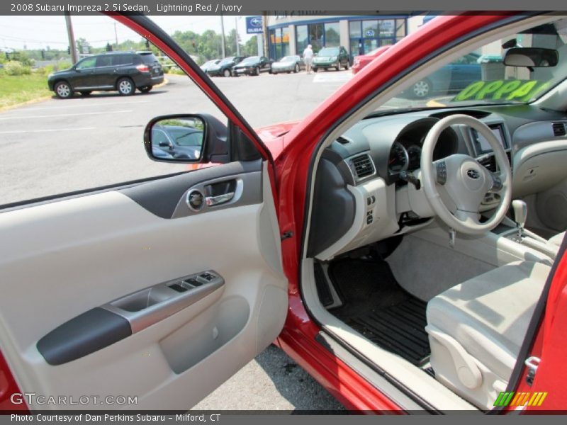 Lightning Red / Ivory 2008 Subaru Impreza 2.5i Sedan