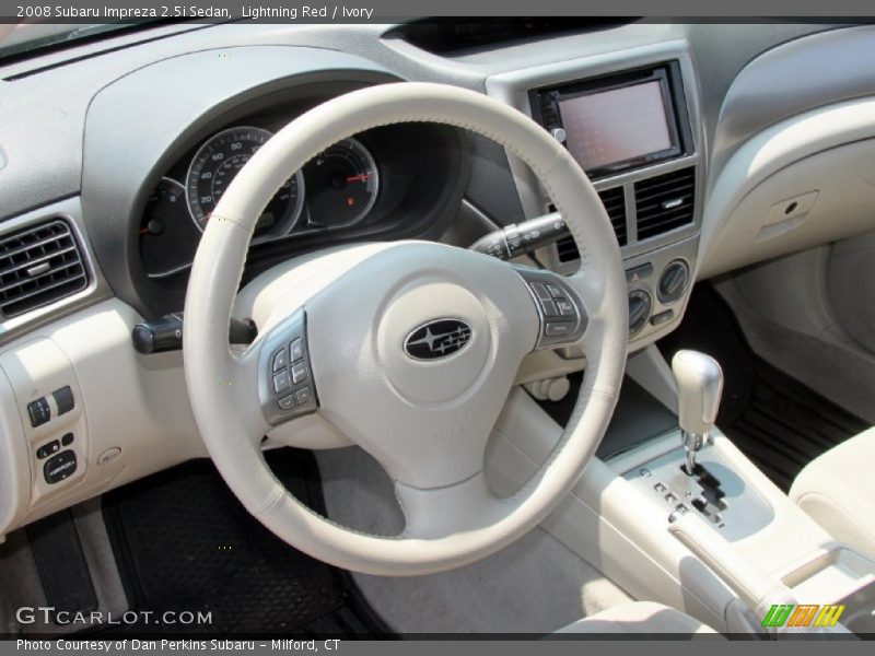 Lightning Red / Ivory 2008 Subaru Impreza 2.5i Sedan