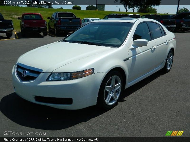 White Diamond Pearl / Camel 2006 Acura TL 3.2