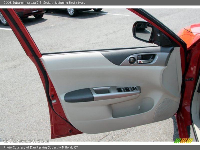 Lightning Red / Ivory 2008 Subaru Impreza 2.5i Sedan