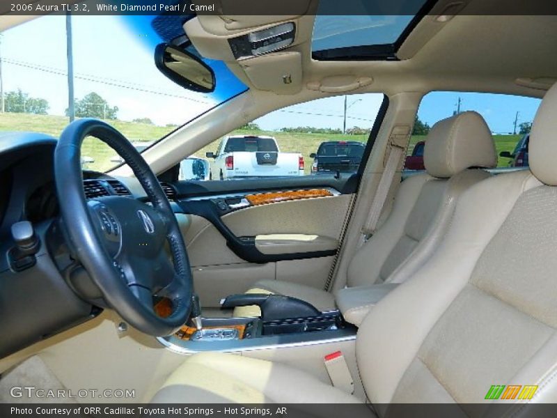 White Diamond Pearl / Camel 2006 Acura TL 3.2