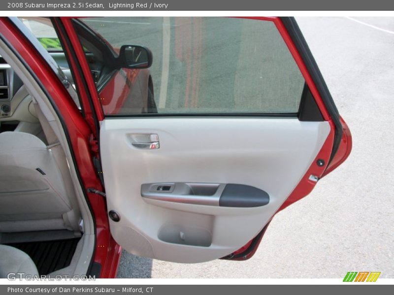 Lightning Red / Ivory 2008 Subaru Impreza 2.5i Sedan