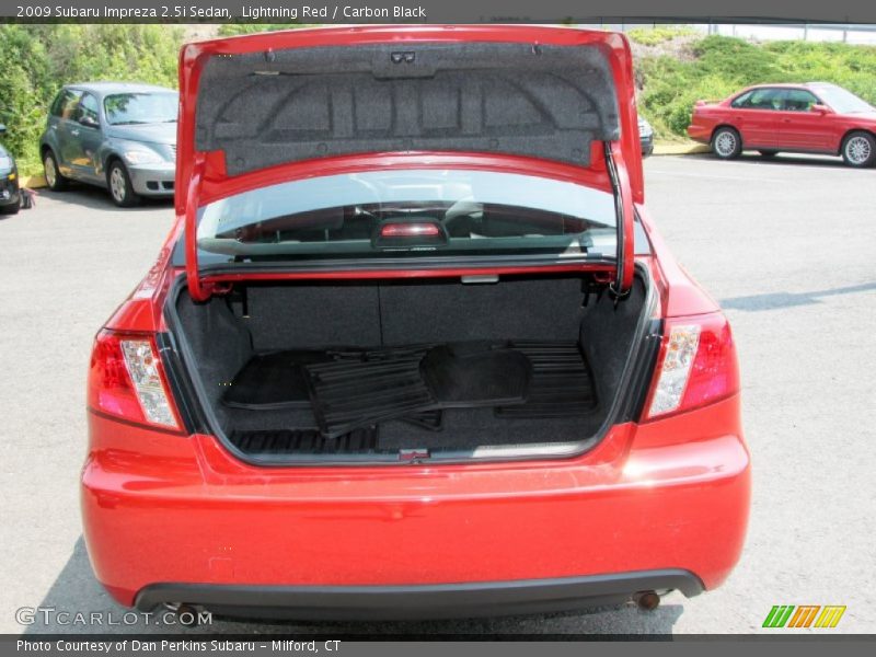 Lightning Red / Carbon Black 2009 Subaru Impreza 2.5i Sedan
