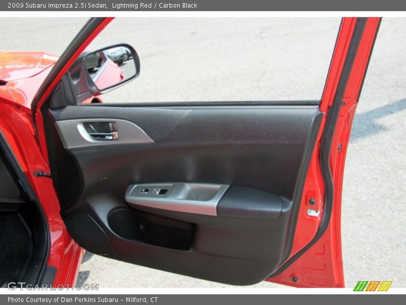 Lightning Red / Carbon Black 2009 Subaru Impreza 2.5i Sedan