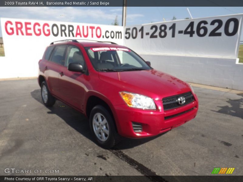 Barcelona Red Metallic / Sand Beige 2009 Toyota RAV4 I4