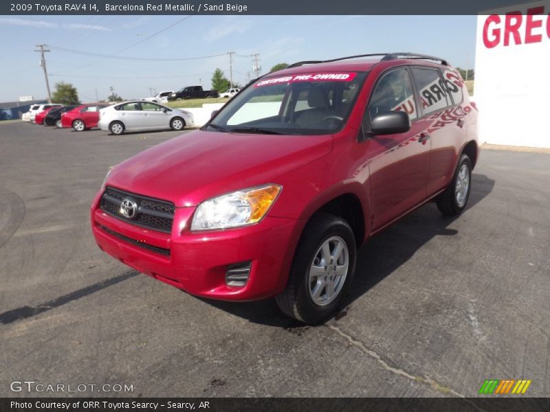 Barcelona Red Metallic / Sand Beige 2009 Toyota RAV4 I4