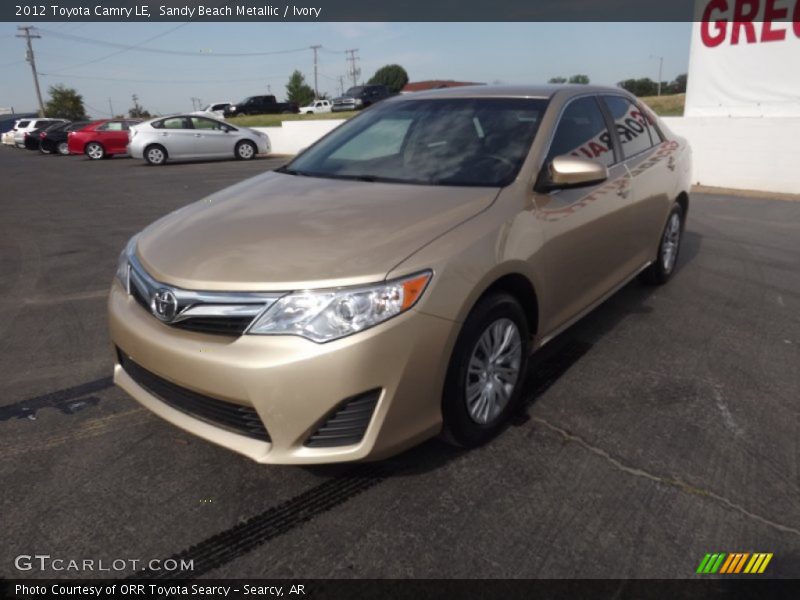 Sandy Beach Metallic / Ivory 2012 Toyota Camry LE