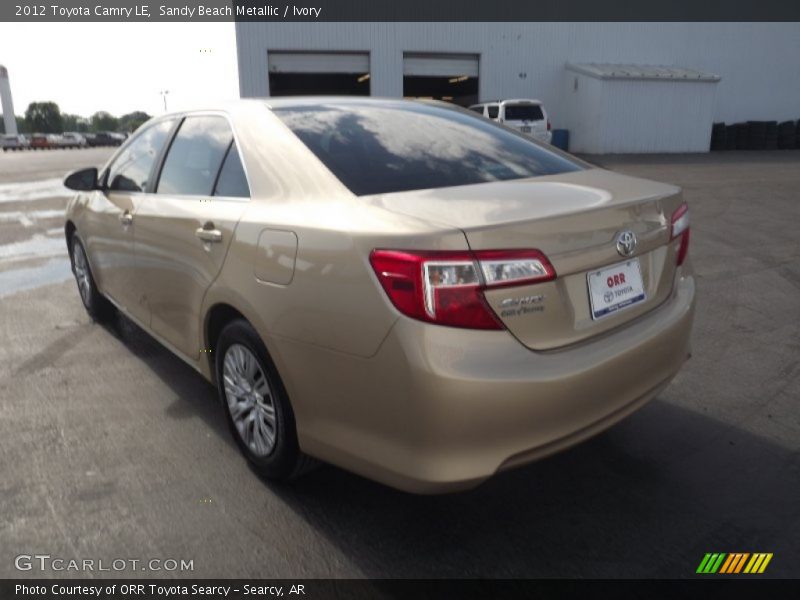 Sandy Beach Metallic / Ivory 2012 Toyota Camry LE