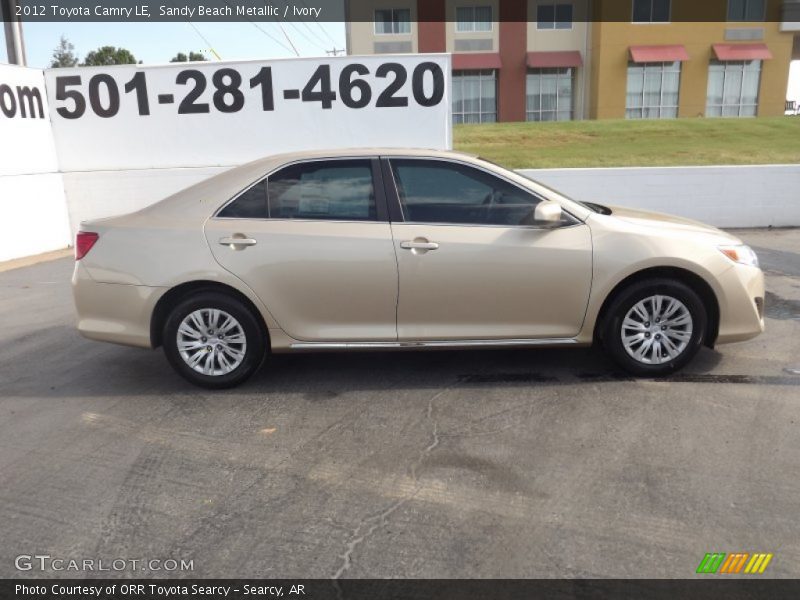 Sandy Beach Metallic / Ivory 2012 Toyota Camry LE