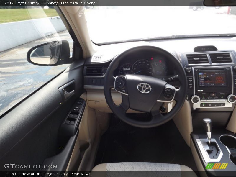 Sandy Beach Metallic / Ivory 2012 Toyota Camry LE