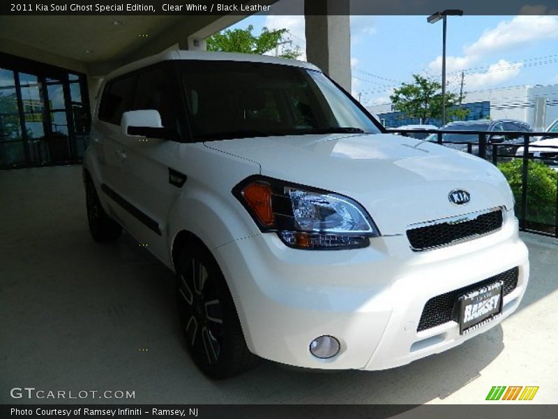 Clear White / Black Leather 2011 Kia Soul Ghost Special Edition