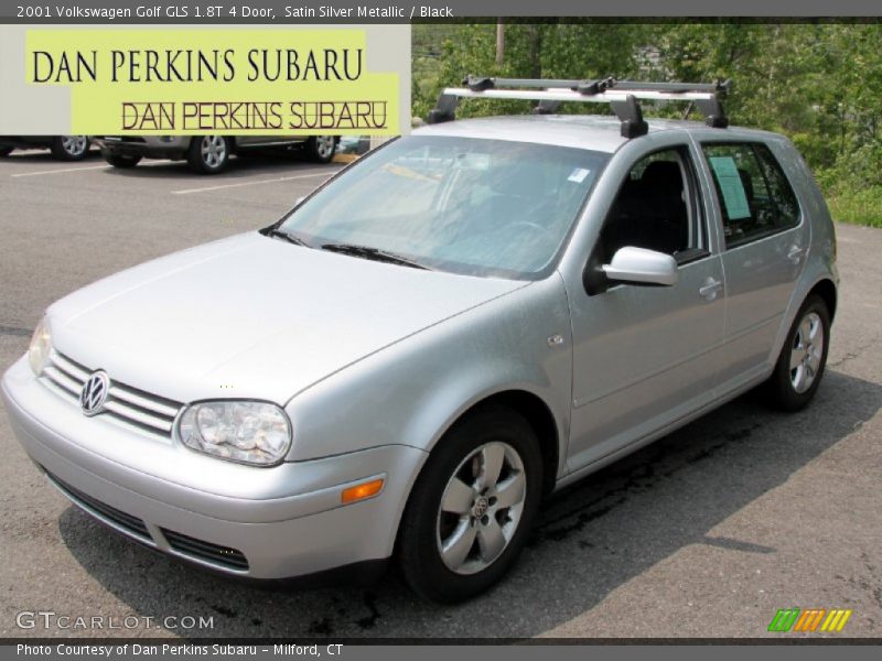 Satin Silver Metallic / Black 2001 Volkswagen Golf GLS 1.8T 4 Door