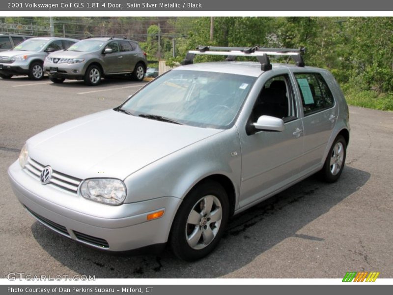 Satin Silver Metallic / Black 2001 Volkswagen Golf GLS 1.8T 4 Door