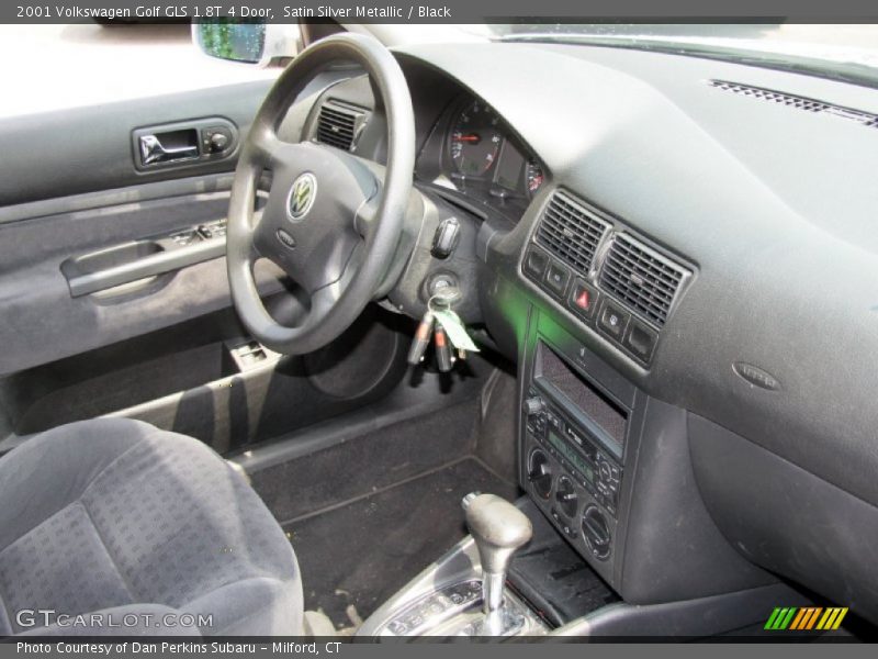 Satin Silver Metallic / Black 2001 Volkswagen Golf GLS 1.8T 4 Door