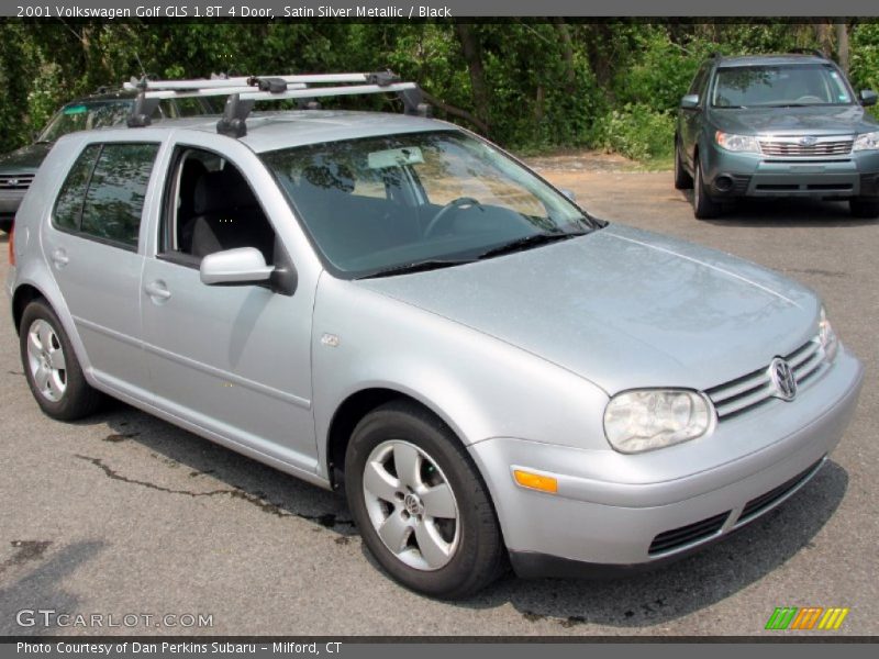 Satin Silver Metallic / Black 2001 Volkswagen Golf GLS 1.8T 4 Door