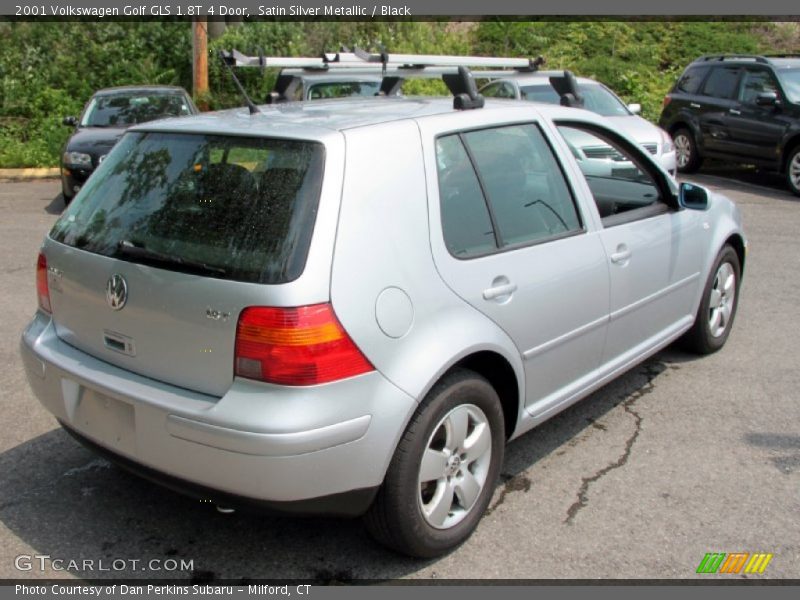 Satin Silver Metallic / Black 2001 Volkswagen Golf GLS 1.8T 4 Door