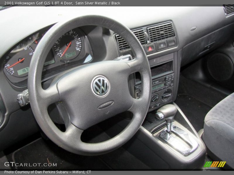 Satin Silver Metallic / Black 2001 Volkswagen Golf GLS 1.8T 4 Door