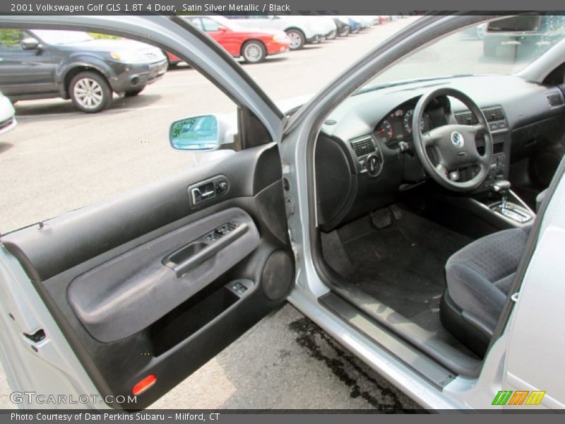 Satin Silver Metallic / Black 2001 Volkswagen Golf GLS 1.8T 4 Door