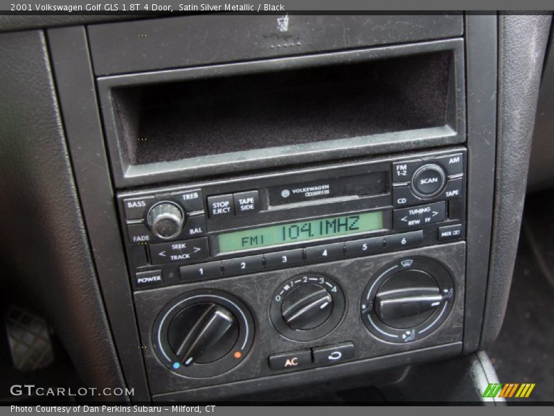Satin Silver Metallic / Black 2001 Volkswagen Golf GLS 1.8T 4 Door