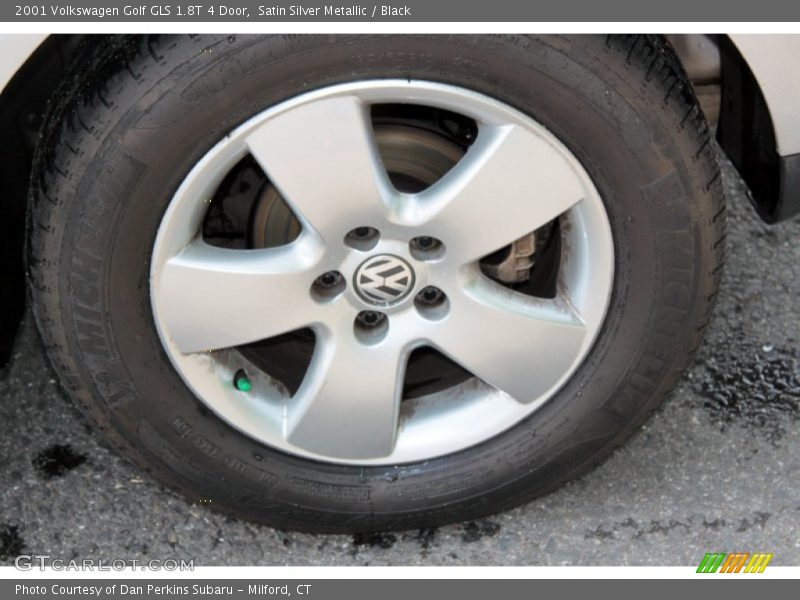 Satin Silver Metallic / Black 2001 Volkswagen Golf GLS 1.8T 4 Door