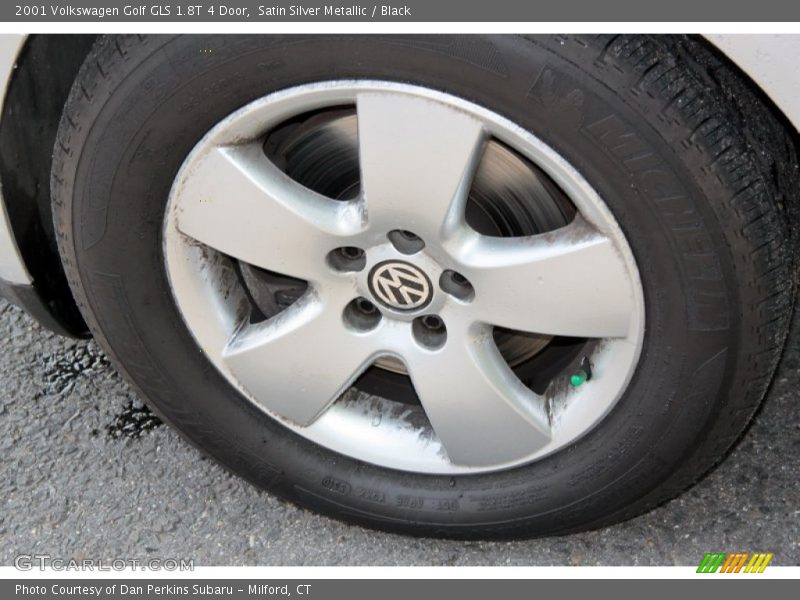 Satin Silver Metallic / Black 2001 Volkswagen Golf GLS 1.8T 4 Door