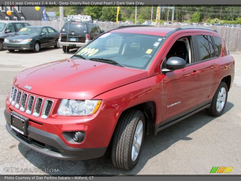 Deep Cherry Red Crystal Pearl / Dark Slate Gray 2011 Jeep Compass 2.4 4x4