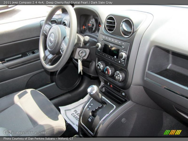 Deep Cherry Red Crystal Pearl / Dark Slate Gray 2011 Jeep Compass 2.4 4x4
