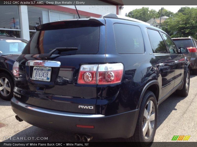 Deep Blue Metallic / Ebony 2012 GMC Acadia SLT AWD