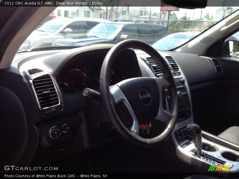 Deep Blue Metallic / Ebony 2012 GMC Acadia SLT AWD