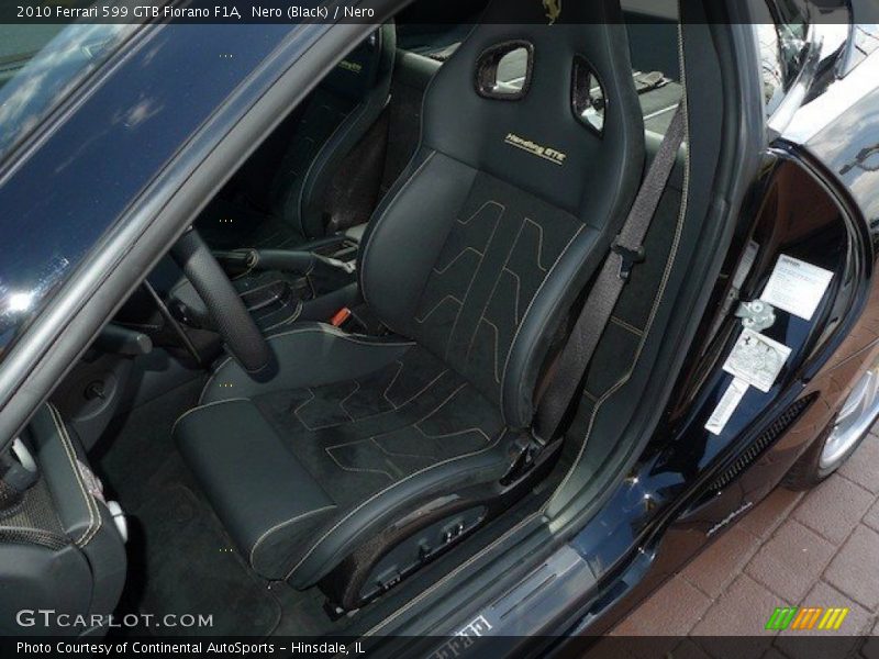 Front Seat of 2010 599 GTB Fiorano F1A