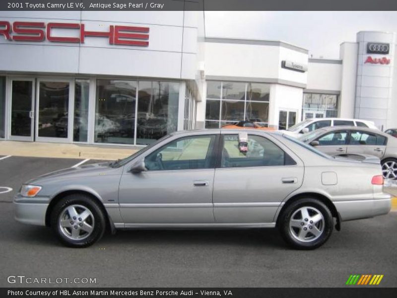 Antique Sage Pearl / Gray 2001 Toyota Camry LE V6