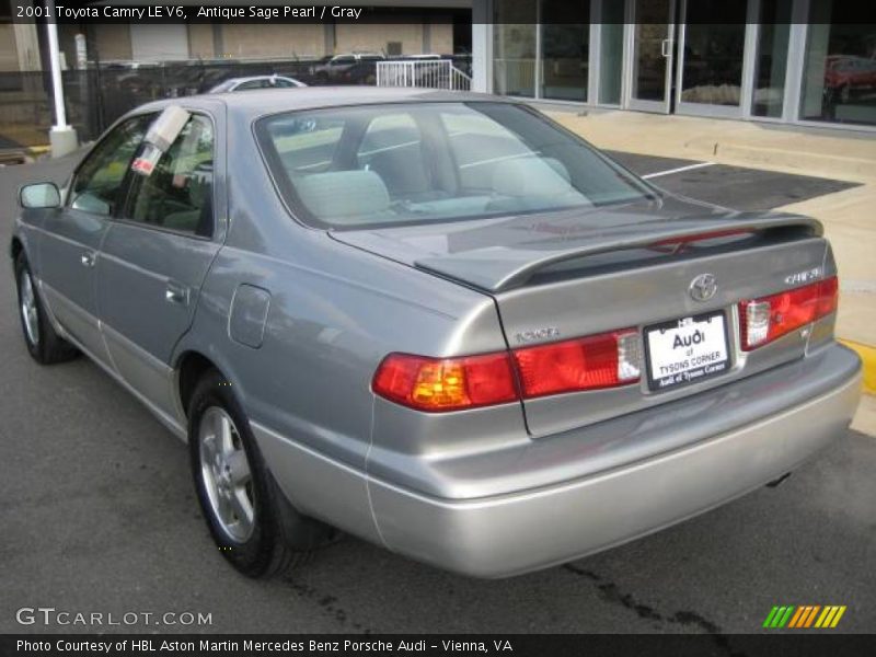 Antique Sage Pearl / Gray 2001 Toyota Camry LE V6