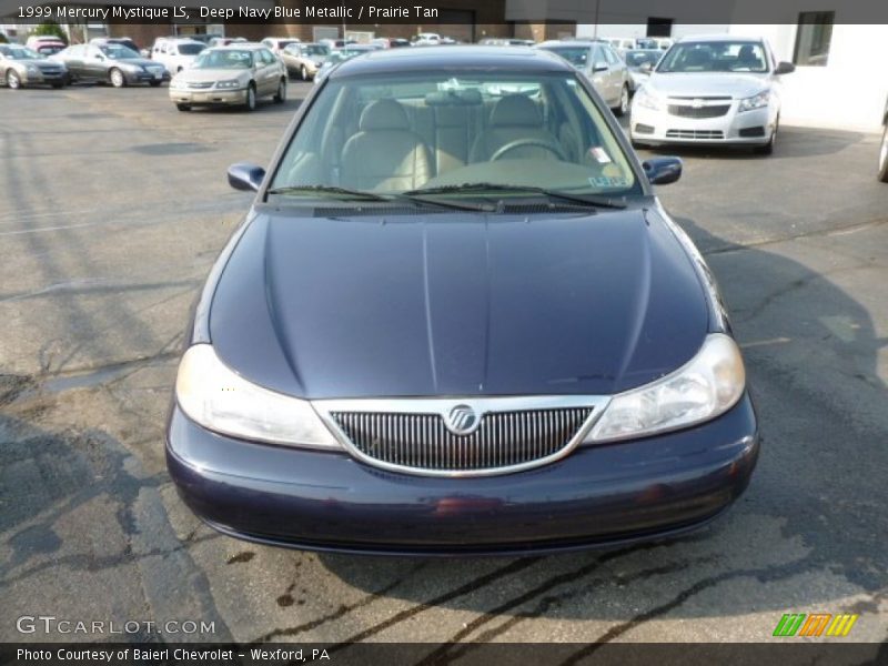 Deep Navy Blue Metallic / Prairie Tan 1999 Mercury Mystique LS