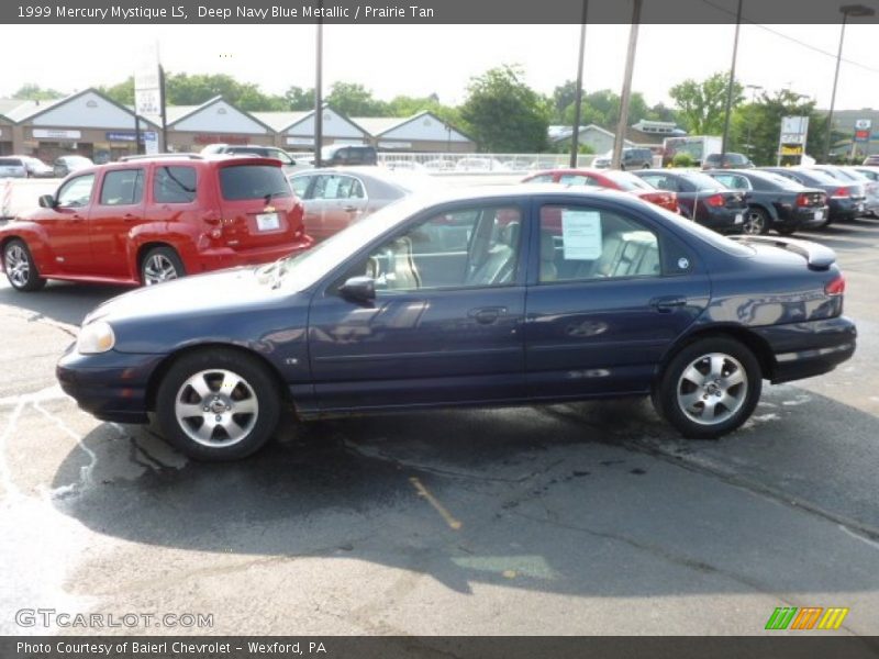 Deep Navy Blue Metallic / Prairie Tan 1999 Mercury Mystique LS