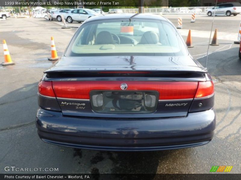 Deep Navy Blue Metallic / Prairie Tan 1999 Mercury Mystique LS