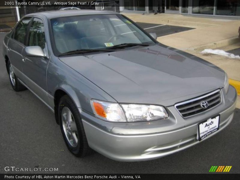 Antique Sage Pearl / Gray 2001 Toyota Camry LE V6