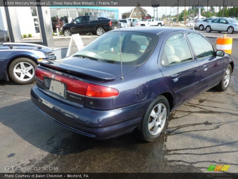 Deep Navy Blue Metallic / Prairie Tan 1999 Mercury Mystique LS