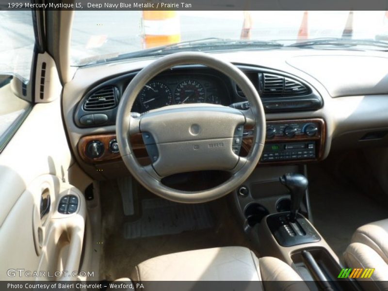 Deep Navy Blue Metallic / Prairie Tan 1999 Mercury Mystique LS