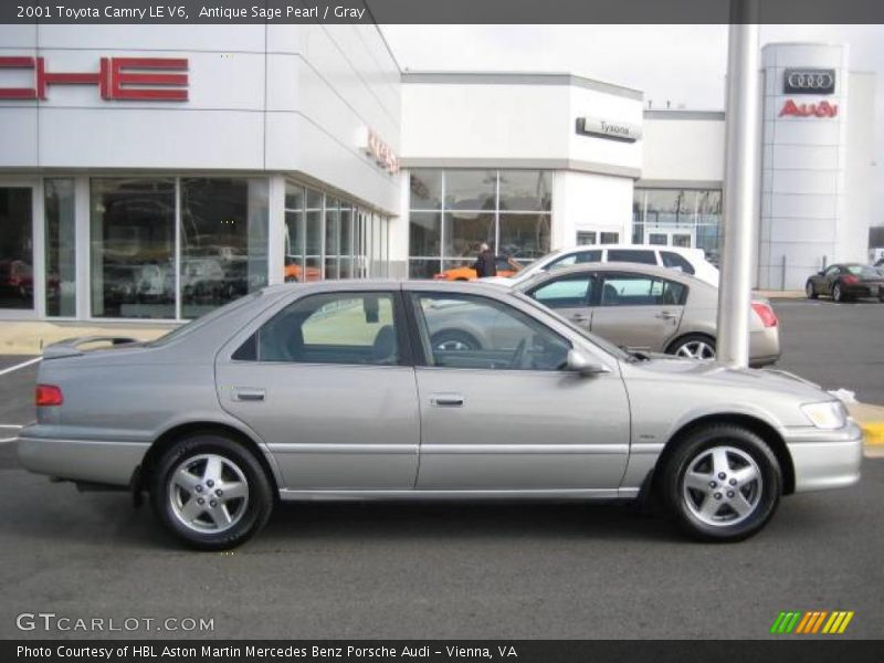 Antique Sage Pearl / Gray 2001 Toyota Camry LE V6