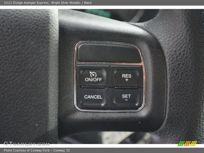 Bright Silver Metallic / Black 2011 Dodge Avenger Express