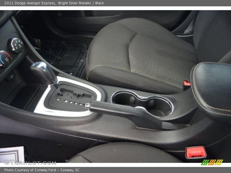 Bright Silver Metallic / Black 2011 Dodge Avenger Express