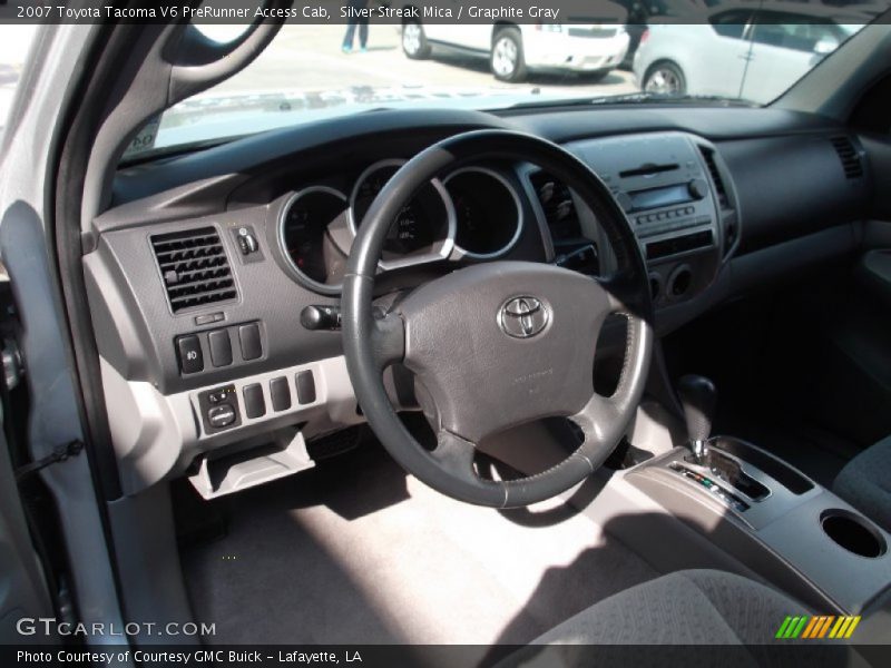 Silver Streak Mica / Graphite Gray 2007 Toyota Tacoma V6 PreRunner Access Cab